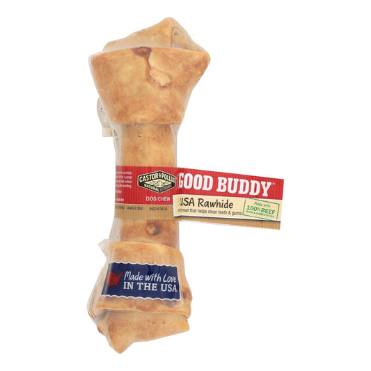 Castor and Pollux Good Buddy 6-7" Rawhide Bone Dog Treat (Pack of 12)