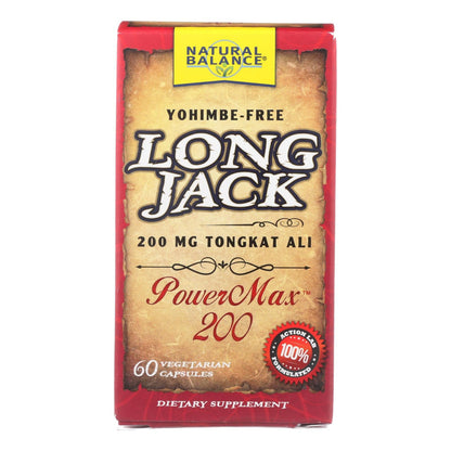 Natural Balance LongJack PowerMax Energy Support, 60 Capsules