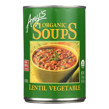 Amy's Organic Lentil Vegetable Soup, 14.5 Oz. (Pack of 12)