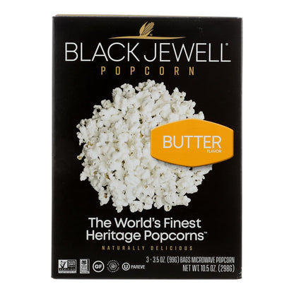 Black Jewell Premium Microwave Butter Popcorn, 3.5 oz., Pack of 6