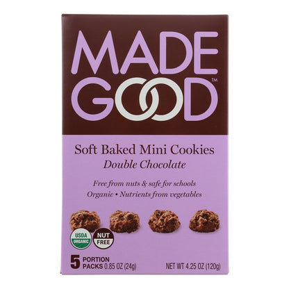 Made Good Soft Baked Mini Double Chocolate Cookies - 6 Pack - 4.25 Oz.
