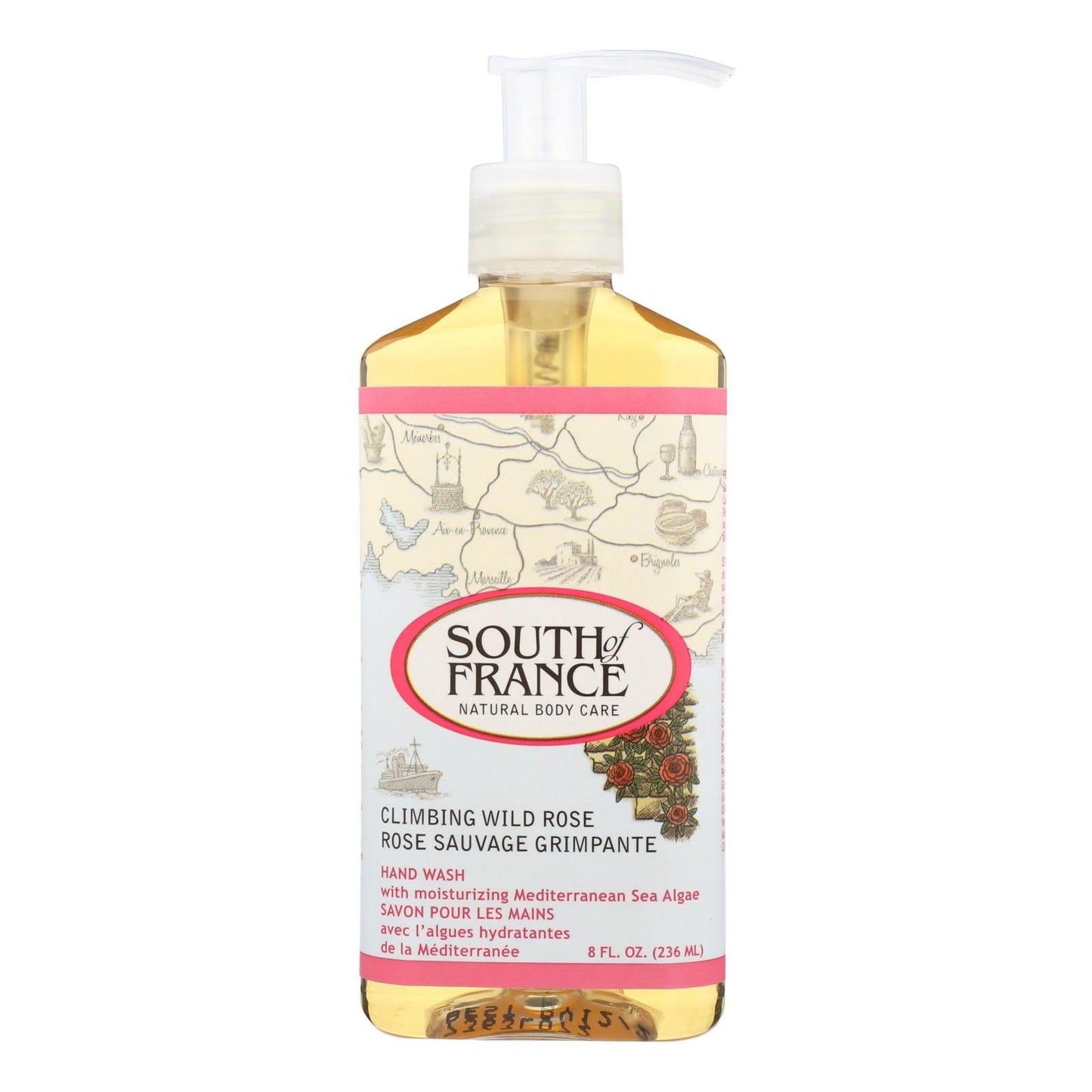 South Of France Climbing Wild Rose Hand Wash, 8 Oz