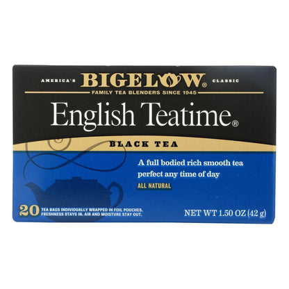 Bigelow English Teatime Black Tea, Premium Blend – 6 Packs of 20 Bags (120 Total)
