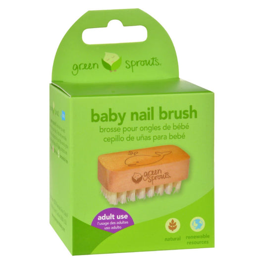 Green Sprouts Baby Nail Brush with Soft Bristles for Gentle Cleaning