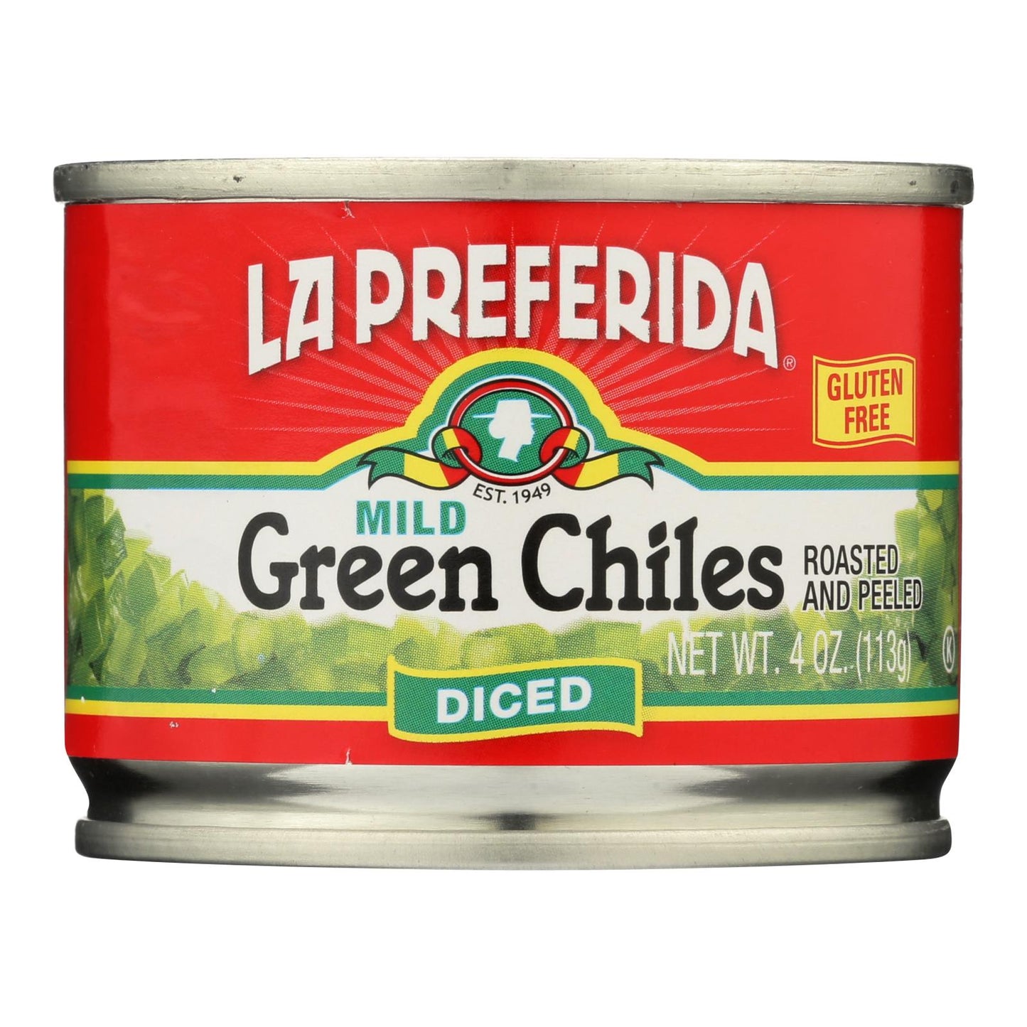 La Preferida Diced Green Chiles for Zesty Flavor (Pack of 24 - 4 Oz.)