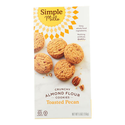 Simple Mills Crunchy Toasted Pecan Cookies (Pack of 6 - 5.5 Oz.)
