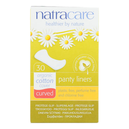 Natracare Natural Curved Panty Liners for Comfortable Daily Protection (Pack of 30)