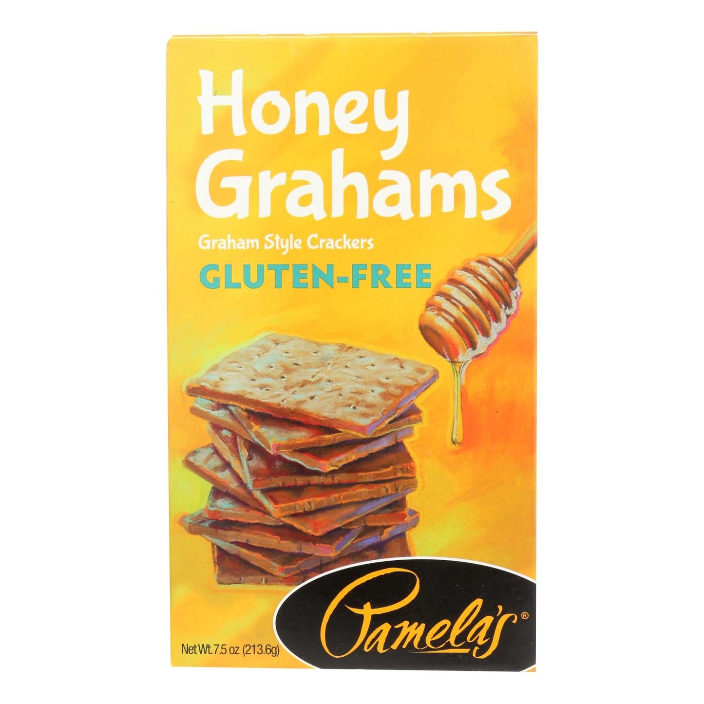 Pamela's Honey Graham Crackers, Whole Grain, 6 Pack, 7.5 Oz.