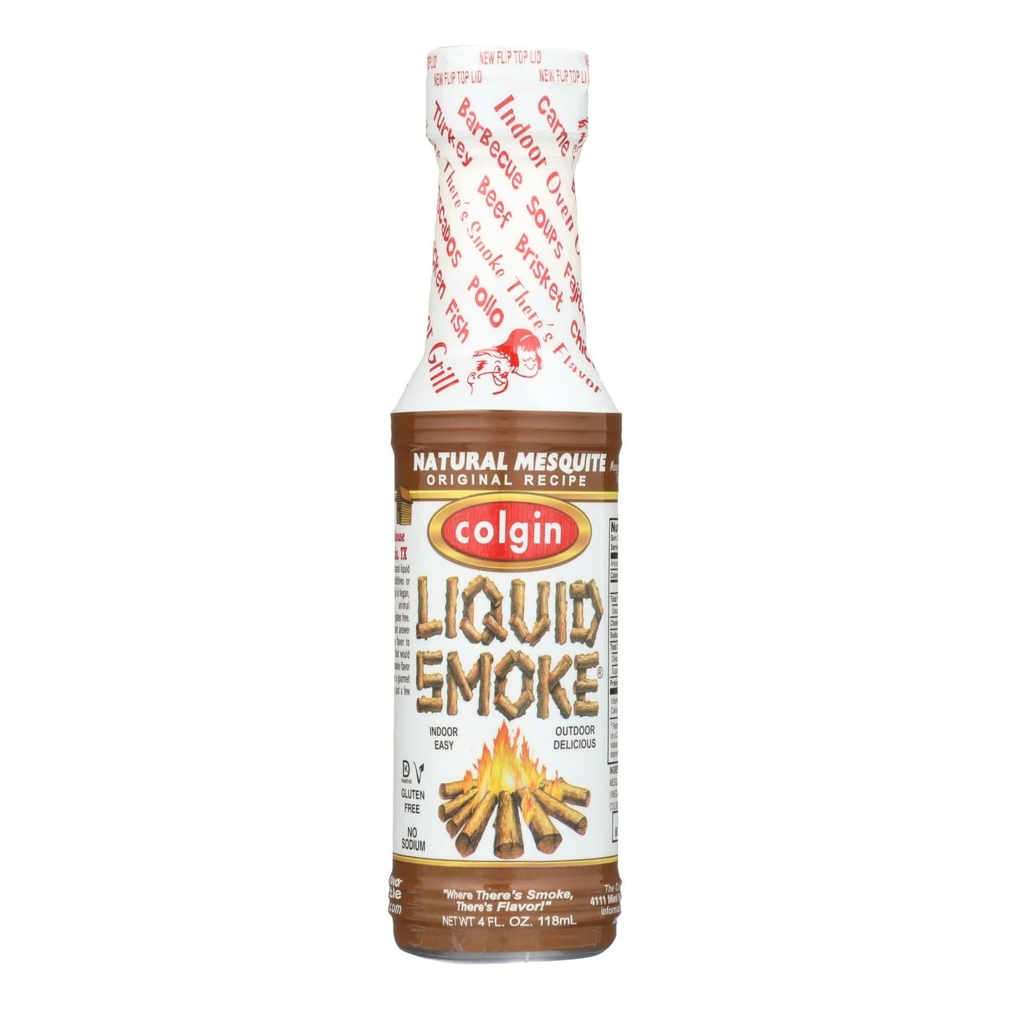 Colgin Mesquite Liquid Smoke, 4 fl oz, Pack of 6
