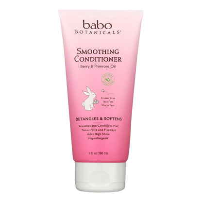 Babo Botanicals Detangling Conditioner - Smooths Tangles with Berry Primrose Extract (6 Oz.)