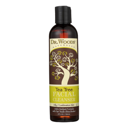 Dr. Woods Tea Tree Refreshing Facial Cleanser - Deep Cleanse Formula | 8 Oz.