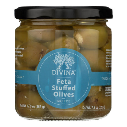 Divina Stuffed Feta Cheese Olives (Pack of 6)