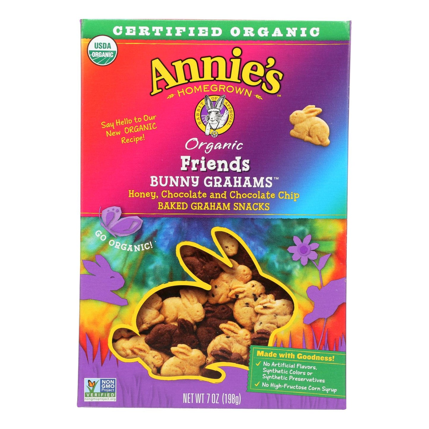 Annie's Homegrown Bunny Grahams Honey and Chocolate Chip Duo Pack (12 - 7 Oz. Pkgs.)