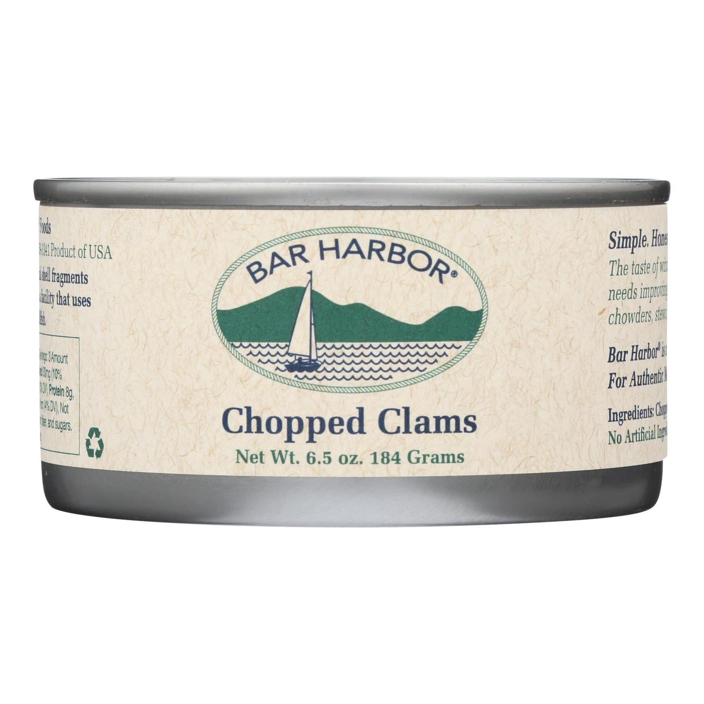 Bar Harbor 6.5 Oz Chopped Clams (Pack of 12)