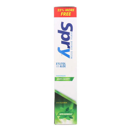 Spry Spearmint Fluoride Toothpaste (5 Oz. Pack)