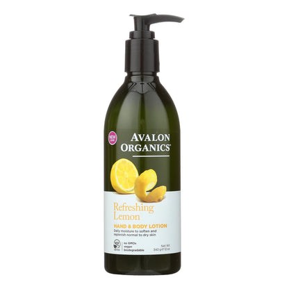 Avalon Organics Restorative Lemon Hand and Body Lotion - 12 Fl Oz