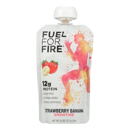 Fuel For Fire Strawberry Banana Smoothie (Pack of 12 - 4.5 Oz.)