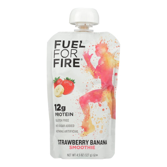 Fuel For Fire Strawberry Banana Smoothie (Pack of 12 - 4.5 Oz.)