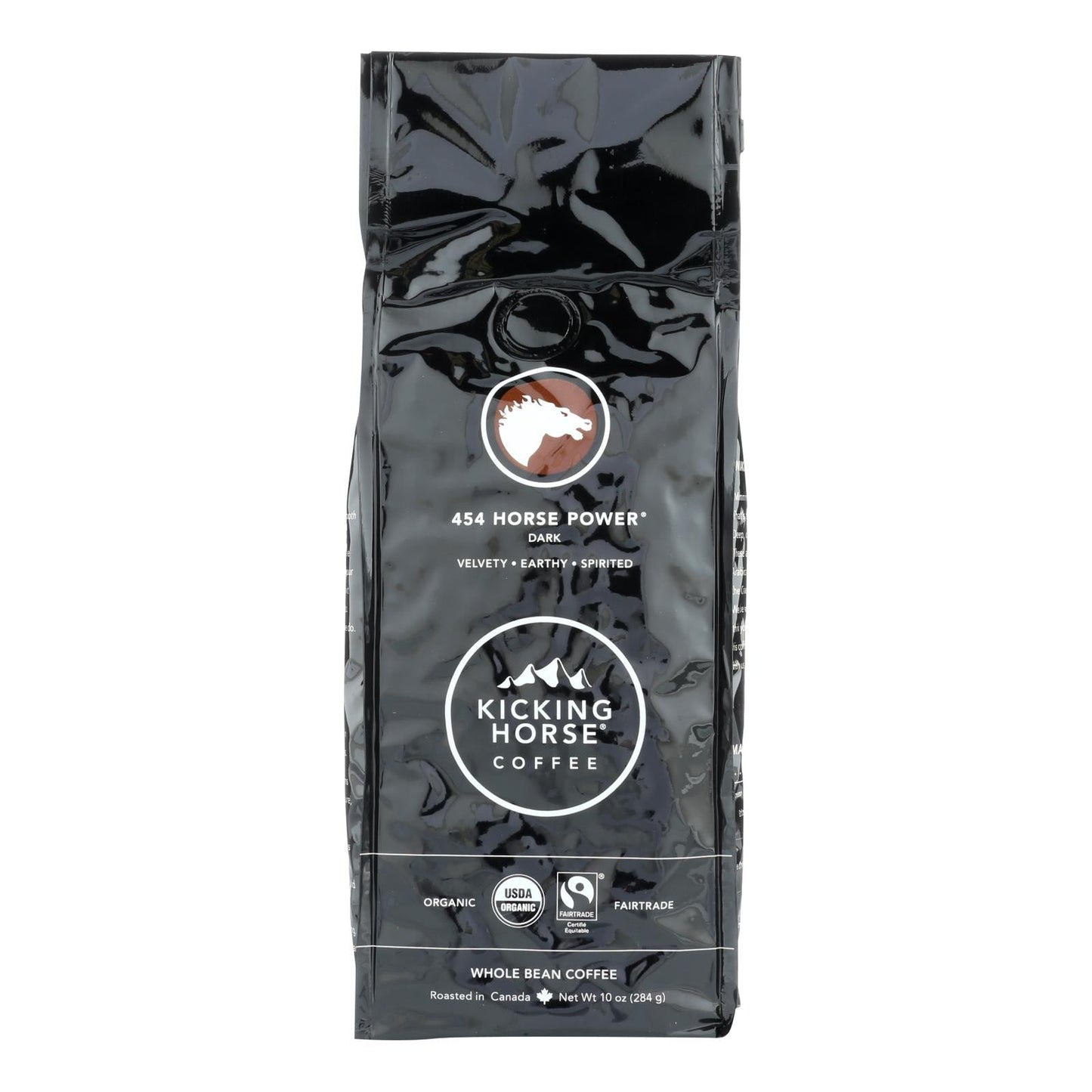 Kicking Horse Coffee Organic Whole Bean Horspwr Dark Roast 10 Oz Bag