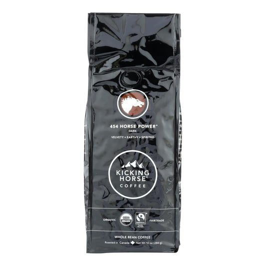 Kicking Horse Coffee Organic Whole Bean Horspwr Dark Roast 10 Oz Bag