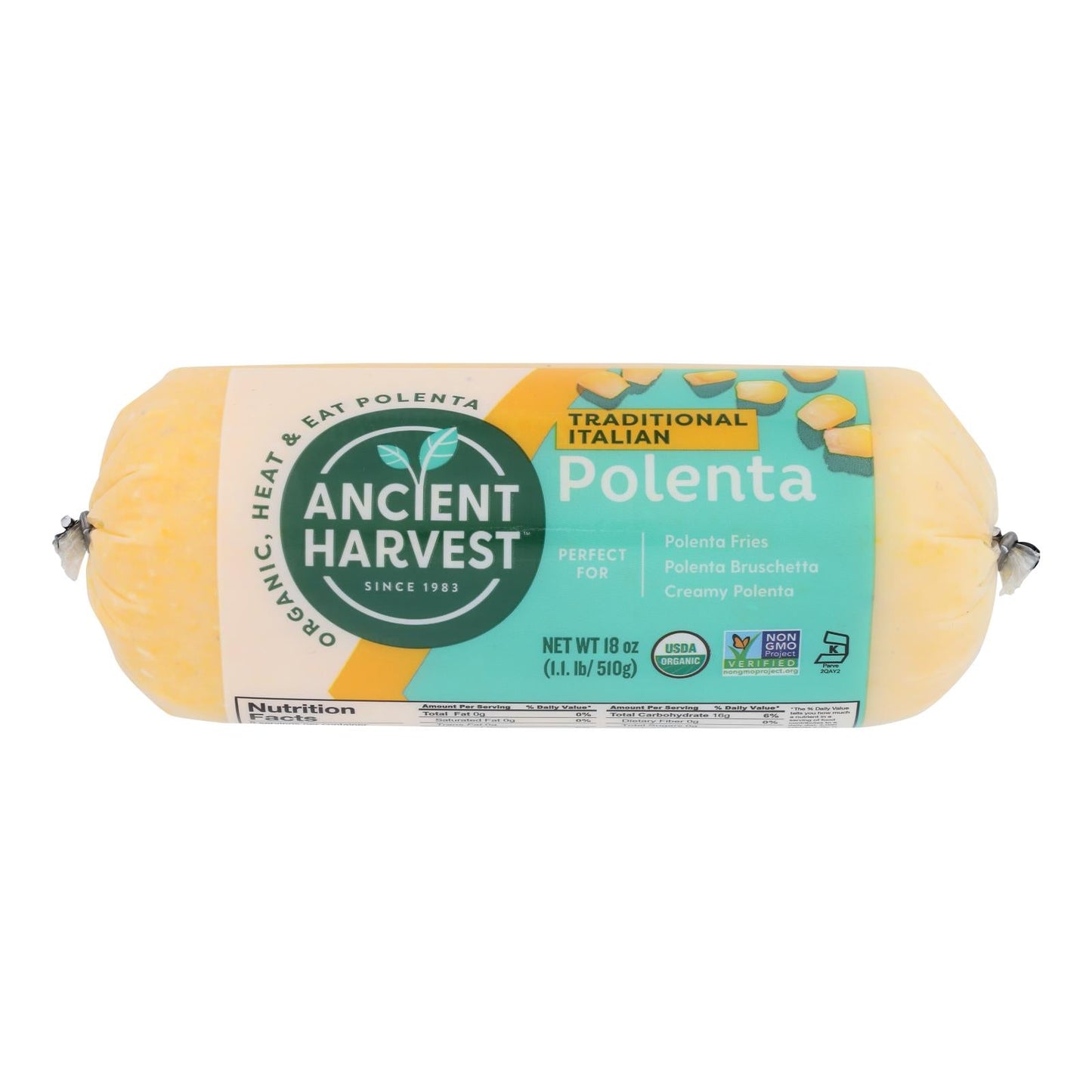 Ancient Harvest Organic Polenta, Traditional Italian, Case of 12 - 18 Oz Packages