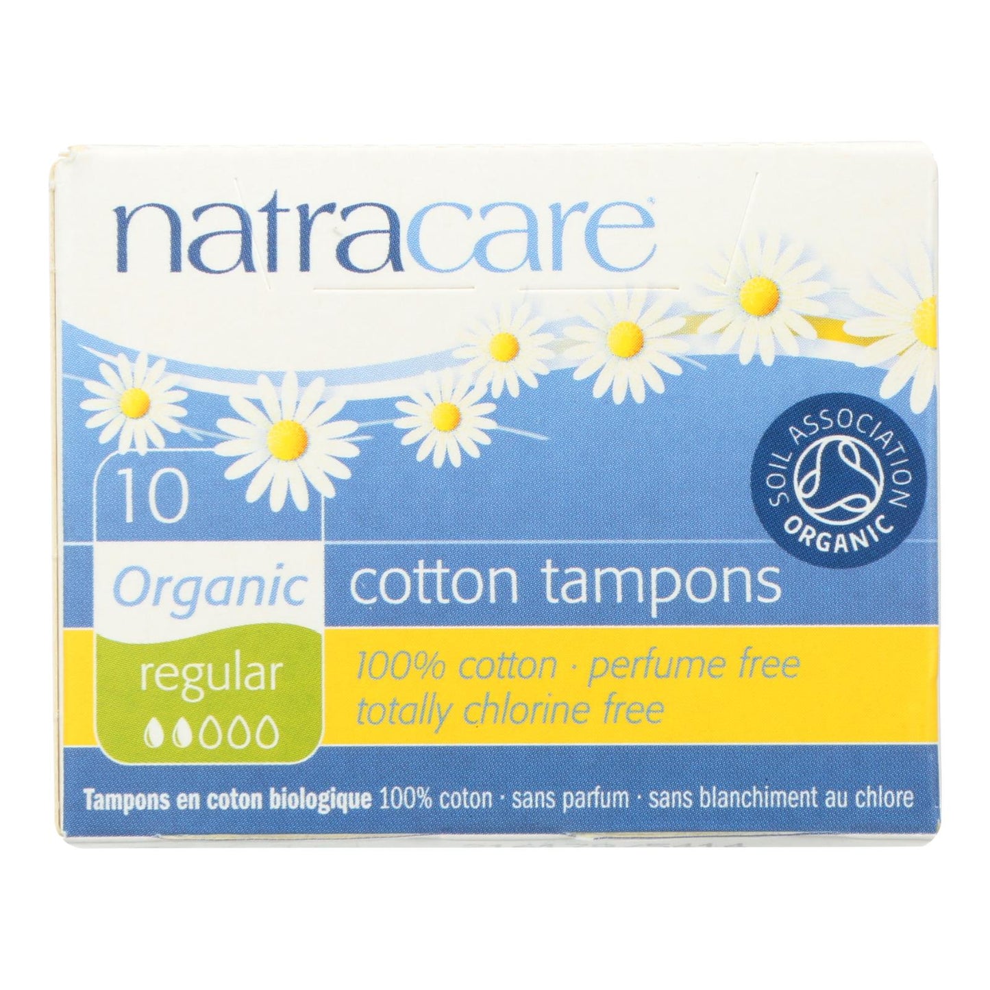 Natracare Organic Cotton Tampons - Regular (Pack of 10)