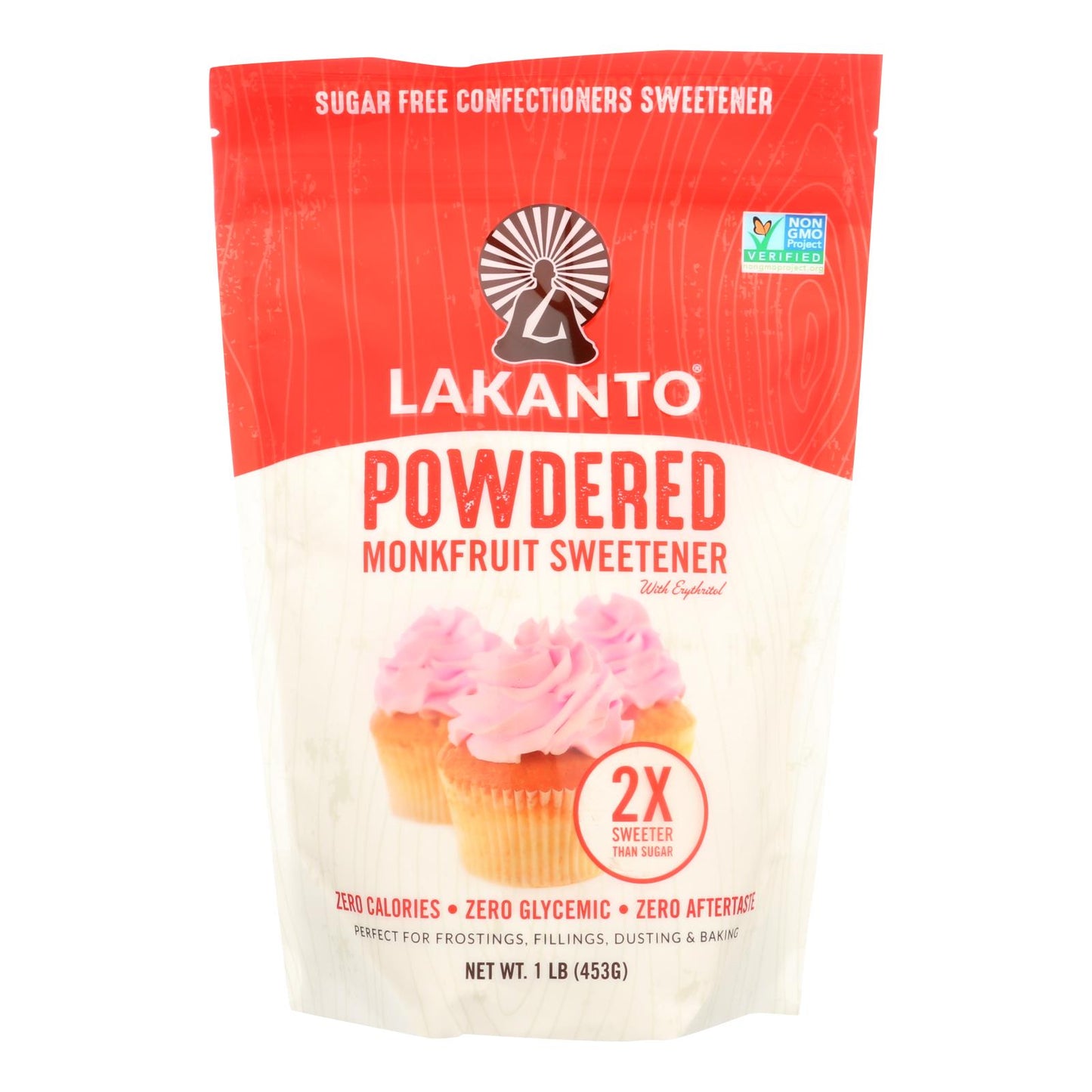 Lakanto Monkfruit Sweetener with Erythritol, No Calorie Sweetener, Zero Glycemic Index (Pack of 8 - 1 lb)
