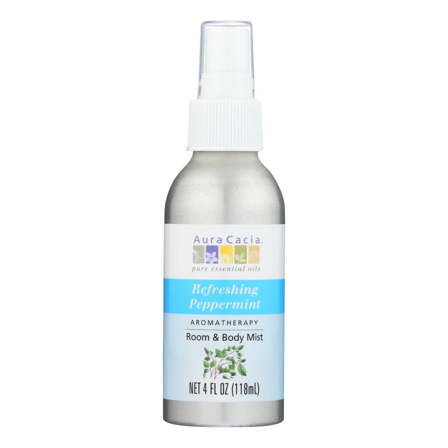 Aura Cacia Aromatherapy Energizing Peppermint Mist (4 Fl Oz)