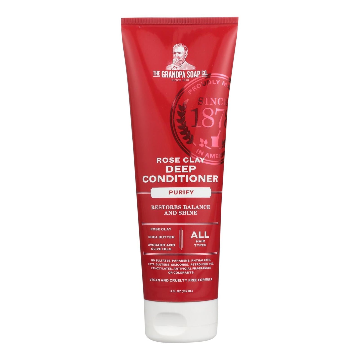 Grandpa's Rose Clay Deep Conditioner, 8 Fl Oz