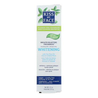 Kiss My Face Fluoride-Free Whitening Gel Toothpaste (4.5 Oz.)