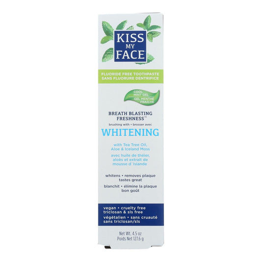 Kiss My Face Fluoride-Free Whitening Gel Toothpaste (4.5 Oz.)