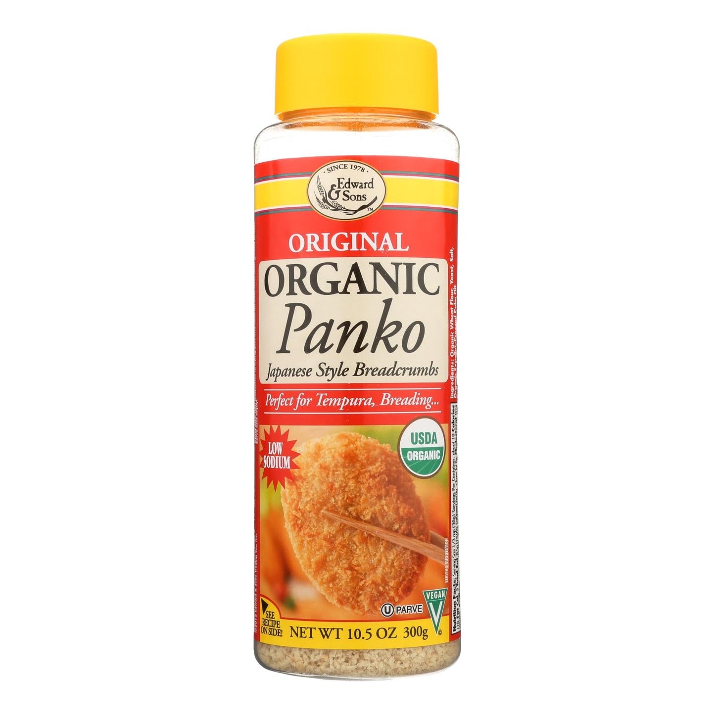 Edward And Sons Organic Panko Breadcrumbs - 10.5 Oz Pack of 6