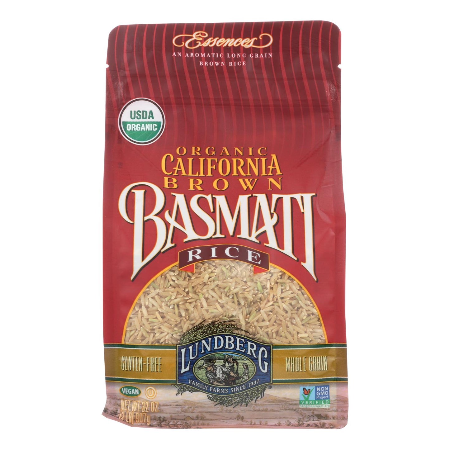 Lundberg Family Farms Organic California Brown Basmati Rice, 6 - 2 lb. Bags