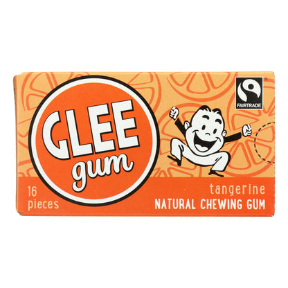 Glee Gum Chewing Gum - Tangerine (12 Packs of 16 Pieces)