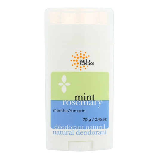 Earth Science Deodorant, Natural Mint Rosemary - 2.5 Oz