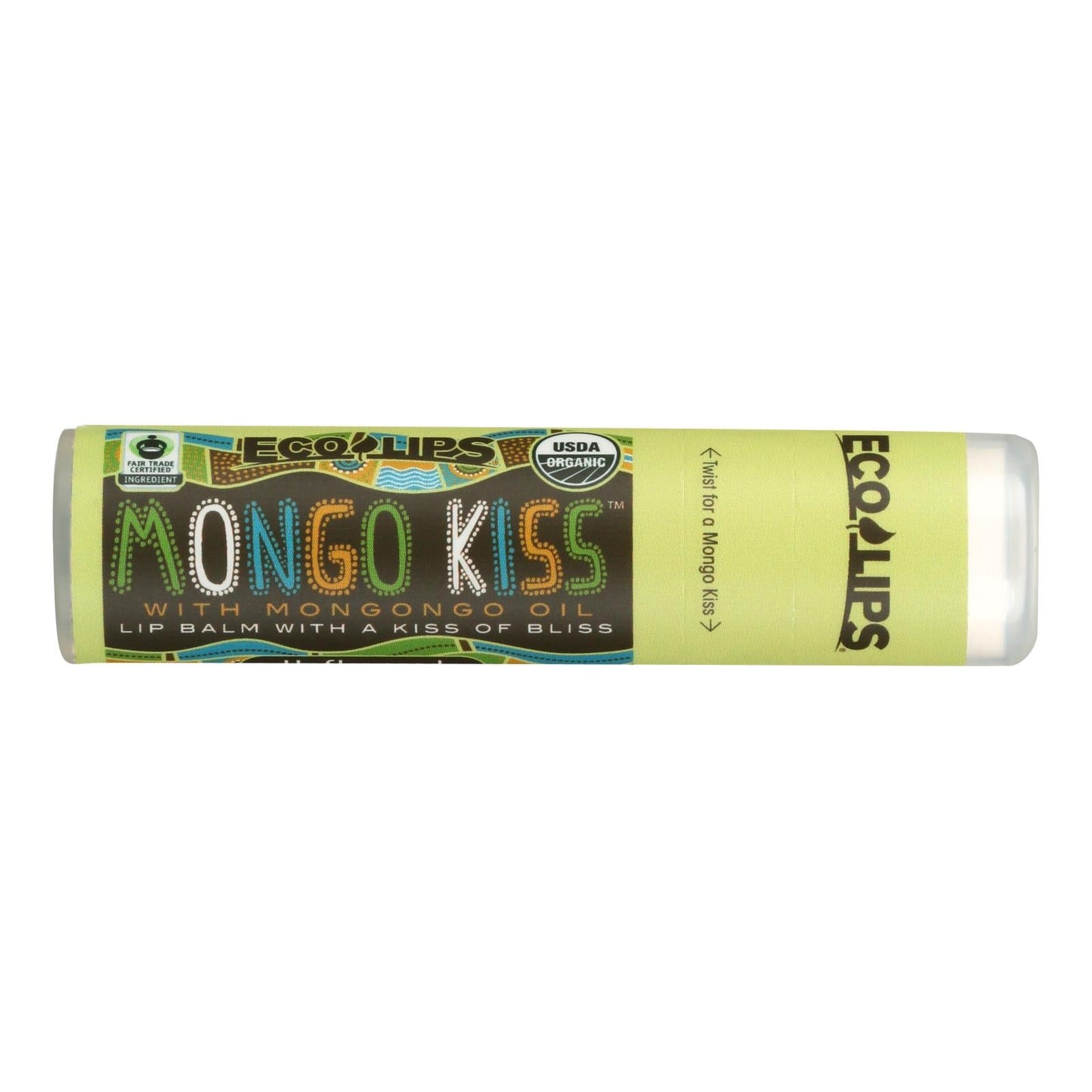 Mongo Kiss Organic Unflavored Lip Balm (Pack of 15, 0.25 Oz. Each)