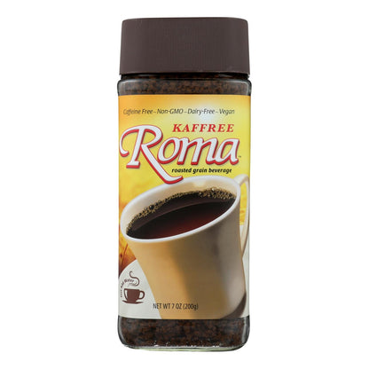 Kaffree Roma Instant Roasted Grain Beverage (Pack of 6 - 7 Oz.)