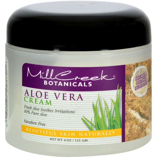 Mill Creek Aloe Vera Cream - 4 Oz. Skin Hydration