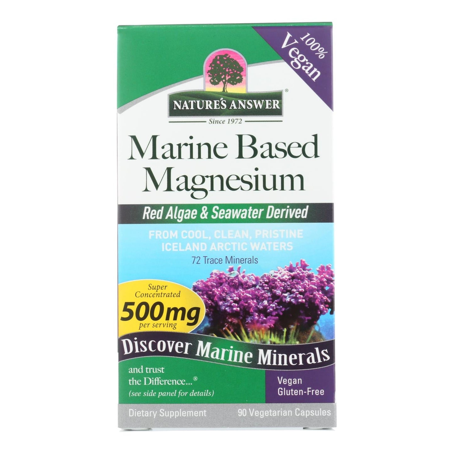 Nature's Answer Plant-Based Magnesium Supplement for Optimal Health (90 Capsules)