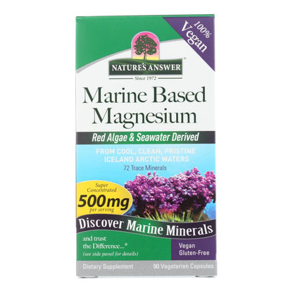 Nature's Answer Plant-Based Magnesium Supplement for Optimal Health (90 Capsules)