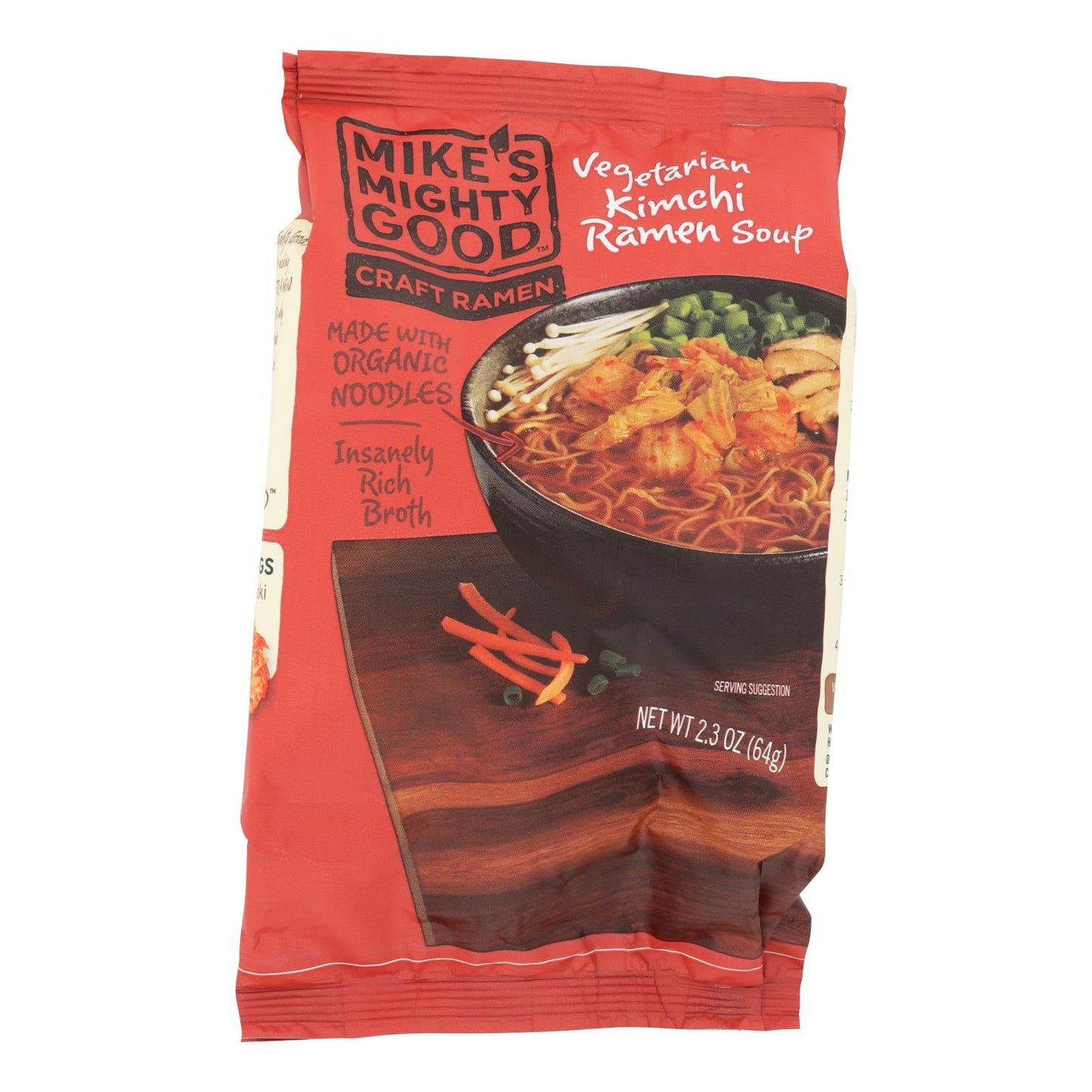 Mike's Mighty Good Vegetarian Kimchi Ramen Soup (7-Pack 2.3 Oz.)