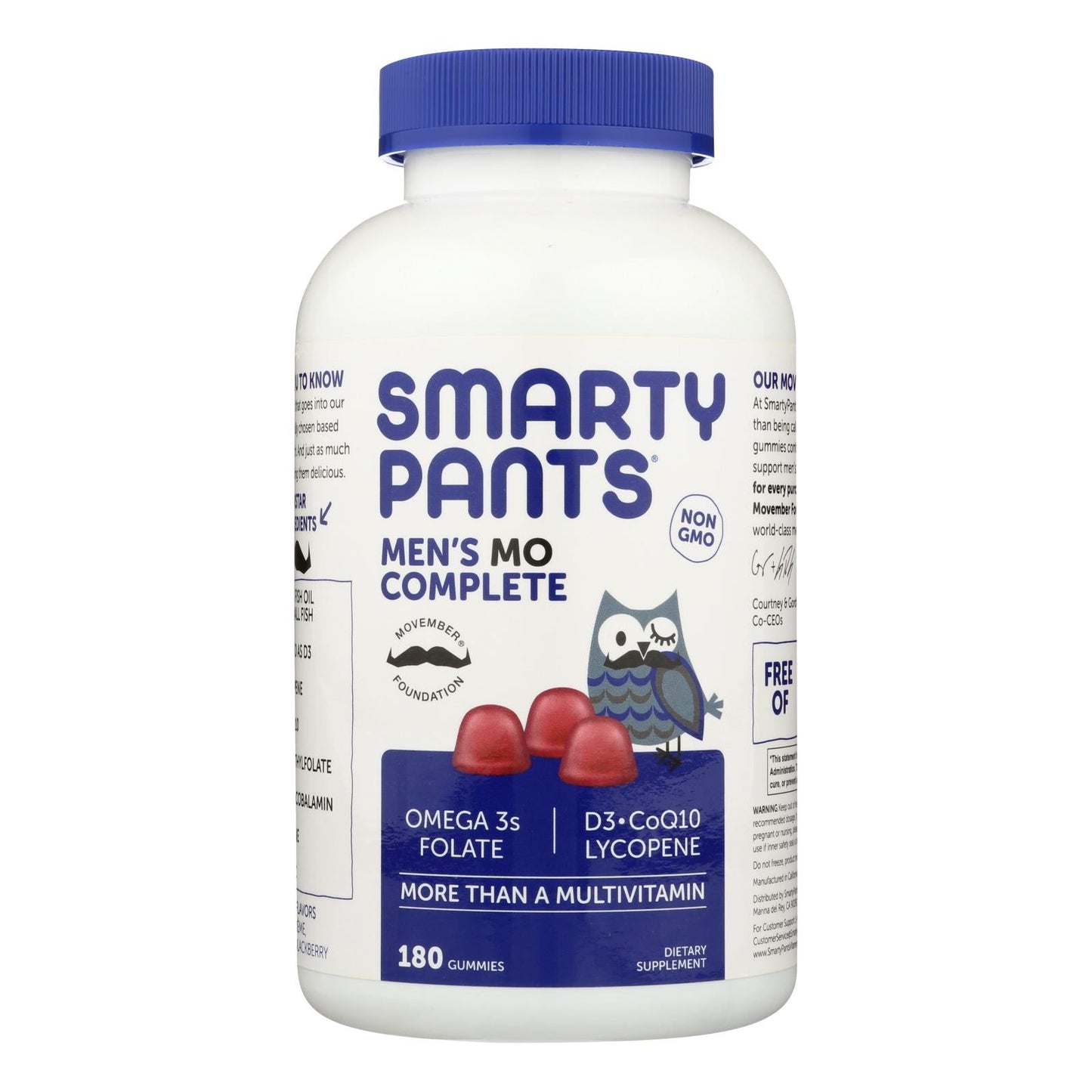 Smartypants Men's Complete Daily Gummy Vitamins - 180 Count