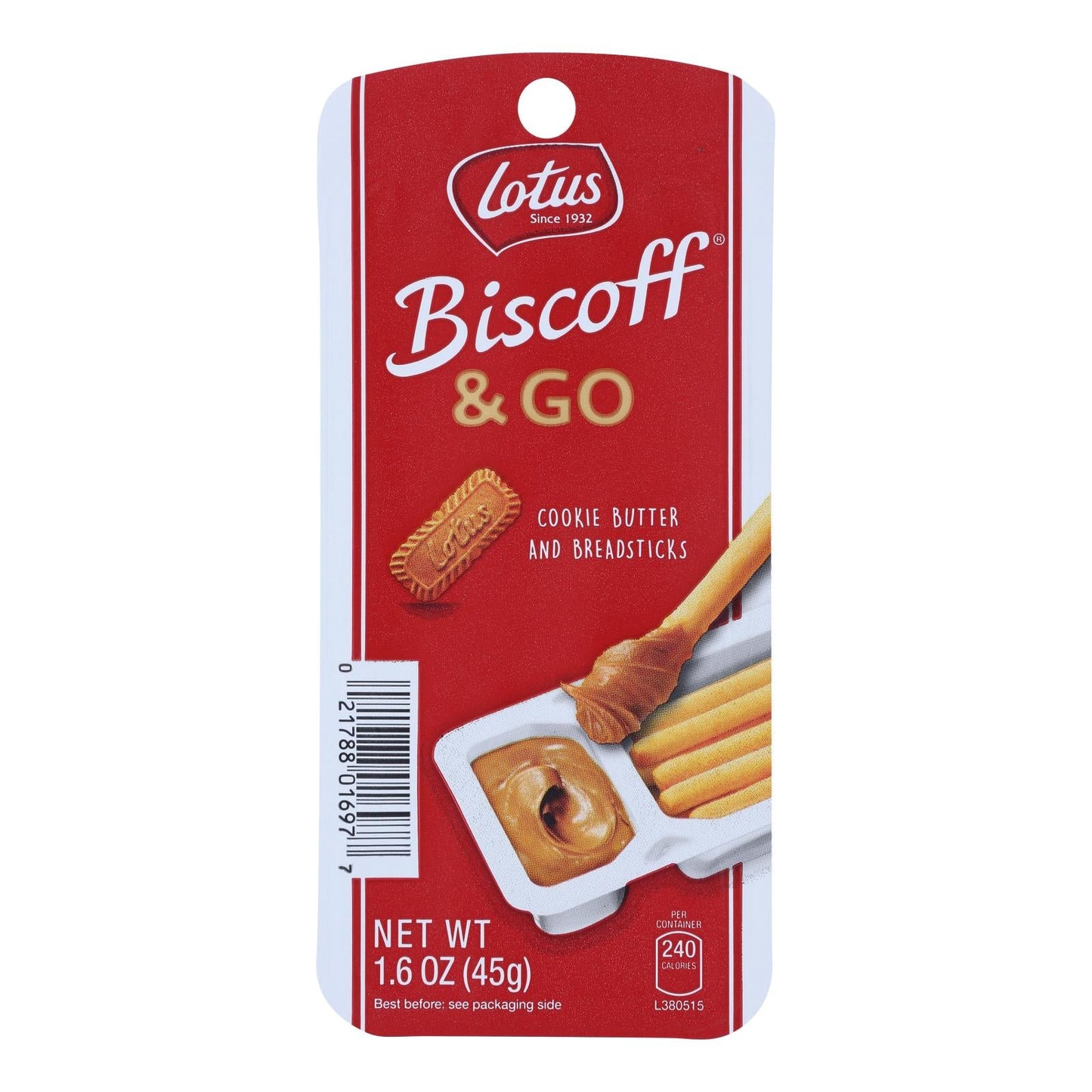 Biscoff Snack Pack Cookie Butter Breadsticks (Pack of 8 - 1.6 Oz.)