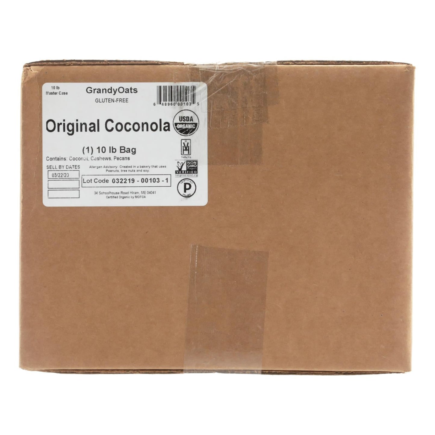 Grandy Oats Organic Coconola Granola, 10 lbs
