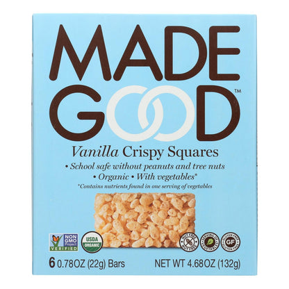 Made Good Crispy Squares Vanilla 4.68 Oz., Pack of 6