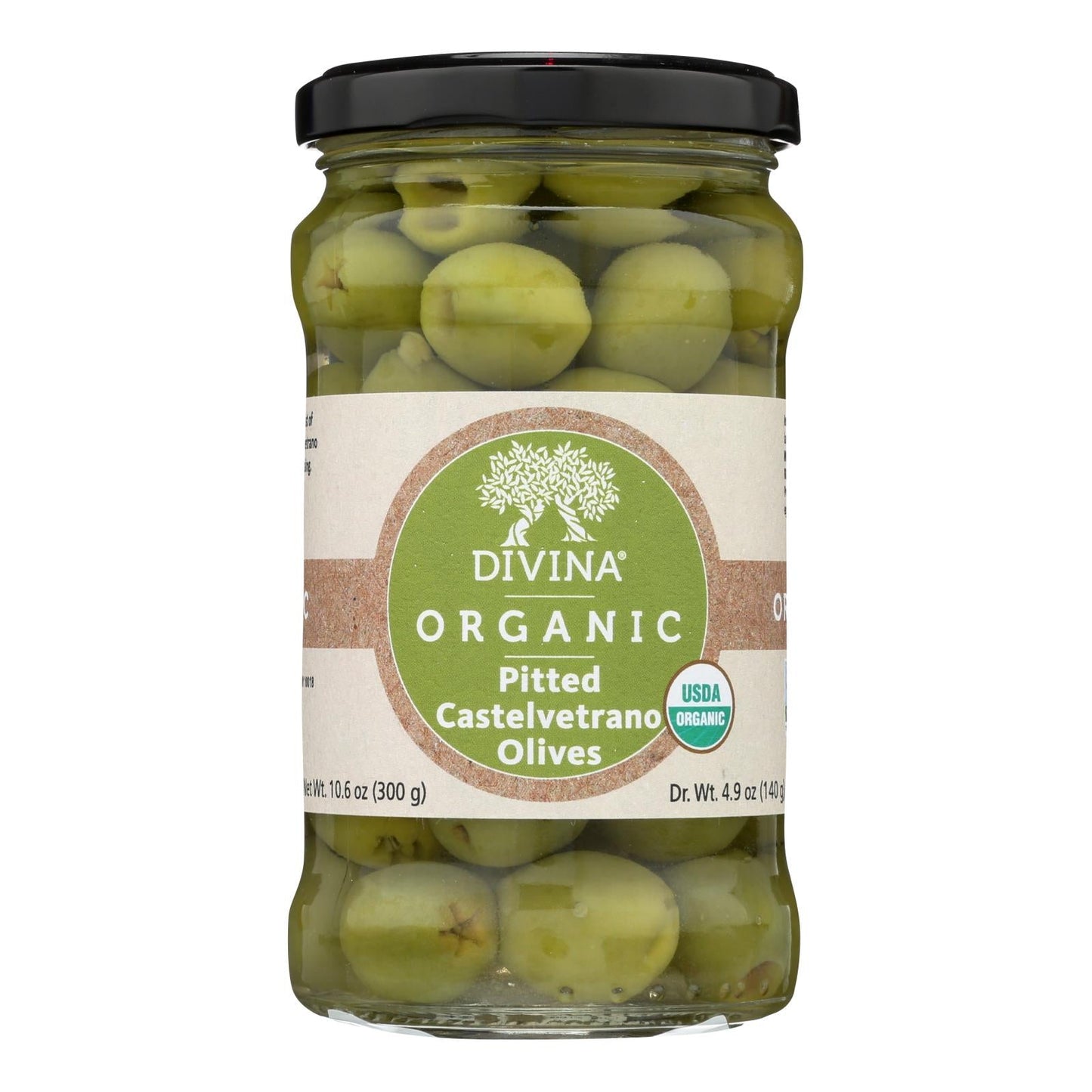 Divina Pitted Castelvetrano Olives, 4.9 Oz. (Pack of 6)