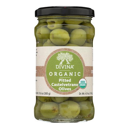 Divina Pitted Castelvetrano Olives, 4.9 Oz. (Pack of 6)