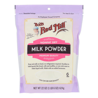 Bob's Red Mill Non-Fat Dry Milk Powder, Case of 4, 22 oz