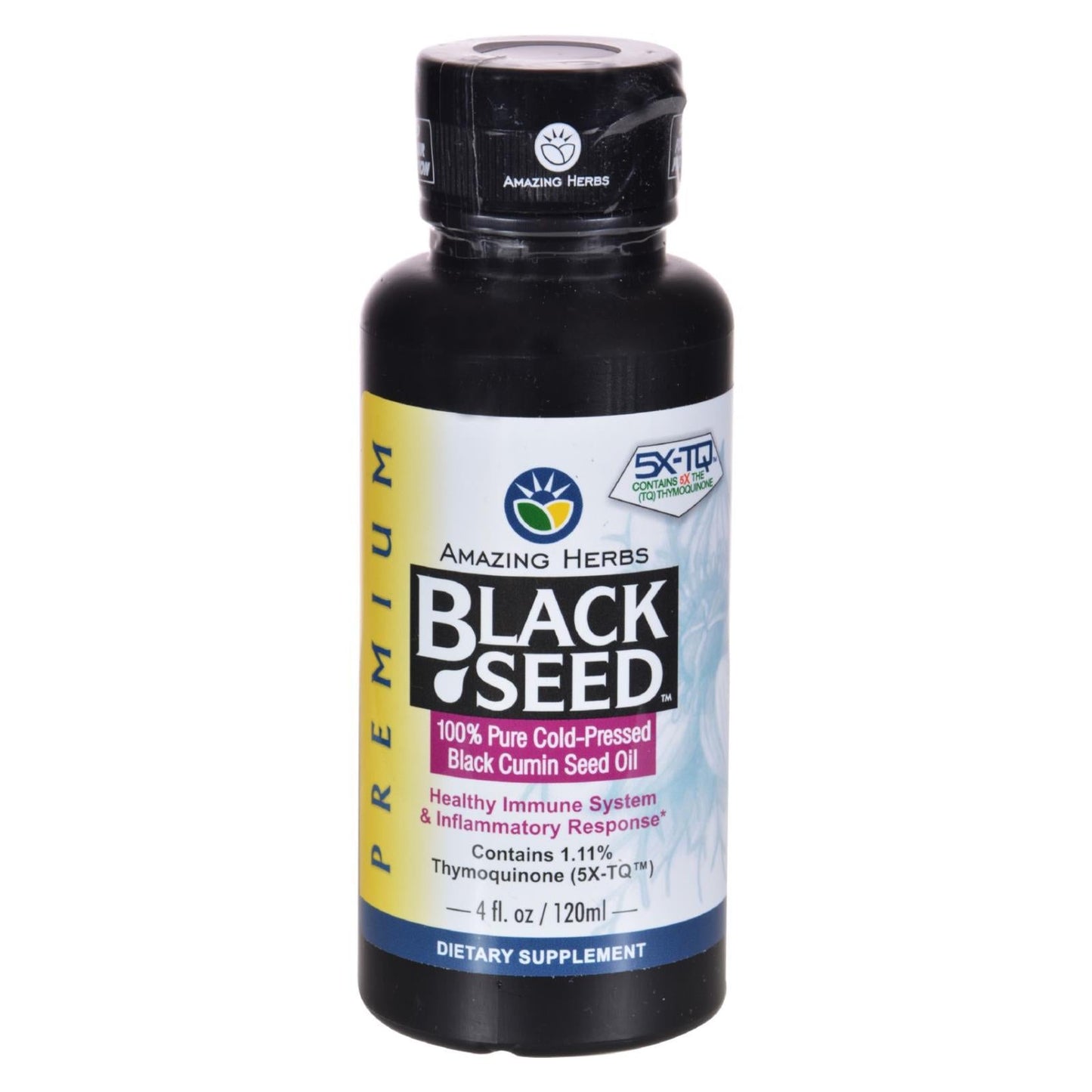 Amazing Herbs Black Seed Oil - Cold-Pressed (4 fl oz)