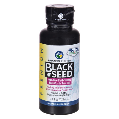 Amazing Herbs Black Seed Oil - Cold-Pressed (4 fl oz)